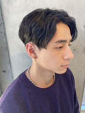 フィフス 渋谷(fifth) センターパートニュアンスパーマスパイラルパーマメンズパーマ