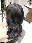 直毛さんに必見の低温デジパでかけるウェーブパーマヘア
