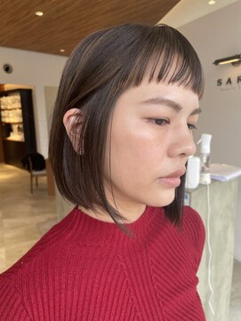サラビューティーサイト 志免店(SARA Beauty Sight) 30代40代大人可愛いハイライトボブ☆山之内