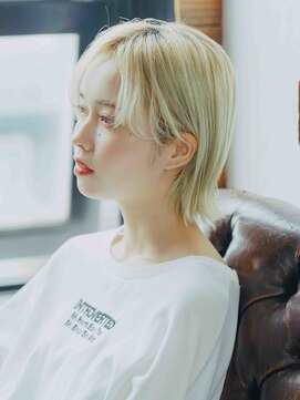 パプス ド コアフュール 宝塚中山寺店(Pap's de coiffeur) ブロンドボブ