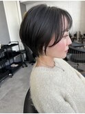 エアリーショート大人かわいい大人ショート重め重めショート
