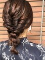 みつ編み.&nbsp;ヘアセットも服装や場所、お顔に合わせます☆