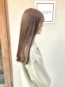 カレンアンドエクラート 大宮(KAREN&ECLART) ブリーチなしダブルカラー。ベージュ