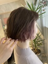 アイディール 心斎橋店(:ideal)&nbsp;ミニボブに、ニュアンスパーマ×イヤリングカラー☆