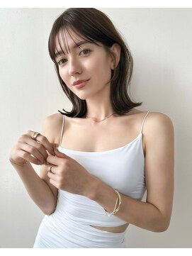 ノットバイベル 大宮(knot by belle) 前髪アリでも大人っぽい！朝のスタイリング簡単鎖骨ミディアム