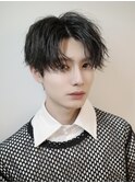 ソフトツイスト×センターパート