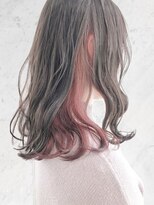 ブルー 盛岡店(BLUE)&nbsp;インナーカラー ピンクベージュ 透明感