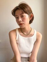 ホネン(honen)&nbsp;honen【薬院】ショートボブマロンベージュイルミナカラーTOKIO