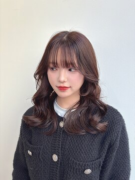 ラフィット 香椎(lafit) 韓国風ミルクチョコレートブラウン艶カラー髪質改善