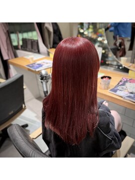 ミエルヘアーエスト 新宿店(mielhair est) ブルベ(^^)青みピンク　デザインカラー