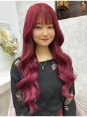 黒髪カタログ/ボブルフ/ネビージュ/小顔に見せるヘア/ワンレン