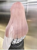 イメチェン/ホワイトブロンド/外ハネボブ/美髪/栄