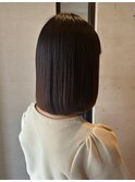 縮毛矯正/艶髪/ミディアムボブ/髪質改善シロップ