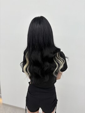 ラピステン 福岡天神 大名店(Lapis) イヤリングエクステ/チェリーブラウンミニウルフデジタルパーマ