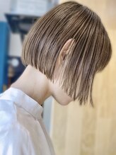 ニクス フリー ウエストバーン(nix free WB) ブリーチなしミルクティーベージュ愛され夏ショートボブ艶髪