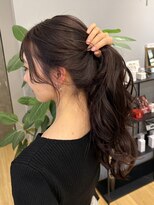 ジアン バイ ミルボン NU茶屋町+(GIEN by milbon)&nbsp;巻き髪/チョコレートカラー/ブラウンカラー/吉岡美音