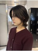 透け感レイヤーミディ