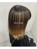 20代30代40代◎ベージュブラックのデザインカラー