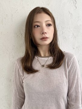 マスカリ(muscali) ハイライト/ダークアッシュ似合わせカットミディアムレイヤーe80