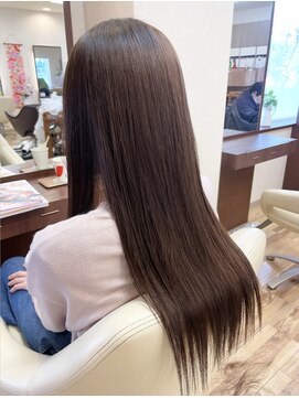 スワン山の田 縮毛矯正&ナチュラルブラウン
