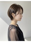 ショートカットx白髪ぼかしx髪質改善x縮毛矯正xダブルカラー