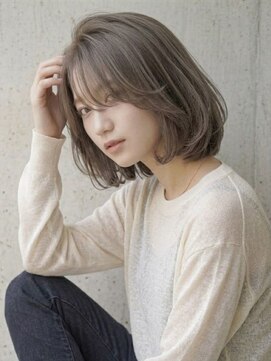 ヘアサロンエムフィス 池袋東口(HAIR SALON M Fe's) ボブ/あごボブ/ブリーチ/グレージュ/丸みボブ/透明感/レイヤー