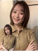 ☆春日☆ニュアンスウルフワンホンレイヤーダークブルーボブ50