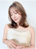 ☆ 韓国風 ミディアムレイヤー シースルーバング☆イメチェン
