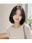 韓国ボブ　内巻き韓国ボブ　縮毛　ボブ縮毛　大阪縮毛矯正