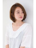 【GARDEN】大人簡単ワンカールボブにベージュカラー【KOMAKI】