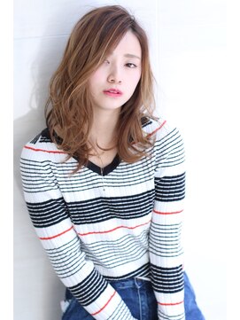 オーロ 武庫之荘店(ORO) 斜めバングのフェアリーミックス