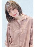 ナチュラルロブ/イメチェンヘアスタイル/骨格矯正/伸ばしかけ