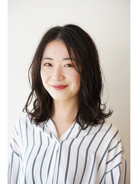 サロン マーニ(salon m ni) ロングボブ×ダークアッシュ