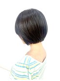 ツヤ髪/小顔/ショートボブ/ダークカラー/艶カラー/30代40代50代