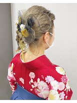 フィオーレ ヘアデザイン(FIORE hair design)&nbsp;卒業式アレンジ/水引/編みおろし