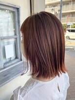 エイミーバイアフロート(amie  by afloat)&nbsp;◇ぷっつんbob × ちぇりーな暖色ヘア