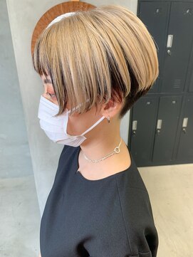 テトヘアー(teto hair) ブロンドカラー、ハイトーン、ヴェールカラー、刈り上げ