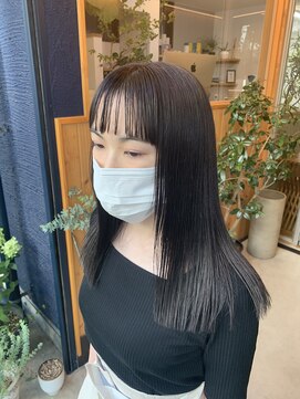 オアシス(oasis) 【oasisオグラ】ラベンダーグレージュなモードワンレン