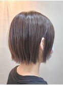 ワンレンボブ×オリーブベージュ [新宿/髪質改善/ヘッドスパ]