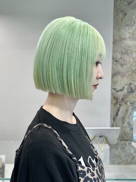 ソル ジングウマエ(SOL JINGUMAE) ミントグリーン ボブ