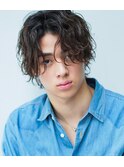 スパイラル束感ミディアムセンターパート