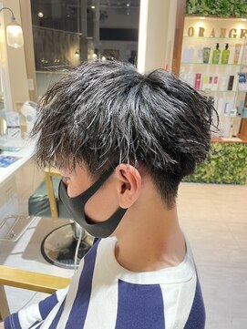 オレンジポップ 流山おおたかの森店(ORANGE POP) ハイライト/マッシュパーマ/ウルフ/アッシュブラック
