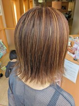 サロンドパリス(Salon de Paris) 外ハネ　ワンレンスタイル
