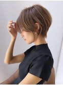 ショートボブ×ショコラアッシュ【束感/ヘルシースタイル/立川】