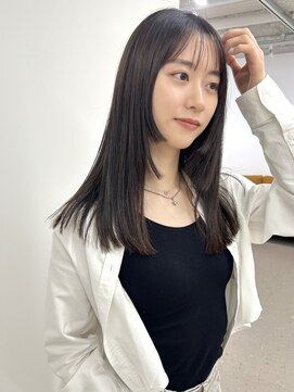 ノウハウ タニマチ(KNOWHOW tanimachi) シンプルなデザインカット◎ストレートで楽しむ/暗髪スタイル
