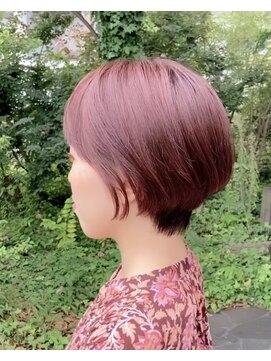 ルプラ ガーデン(le-pla garden) マッシュショート#ピンクベージュ#ボブ#豊橋#豊川#ダブルカラー