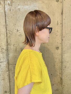 エクレ(eclet) ★bobウルフ×ハイトーンベージュ☆stylist Minami