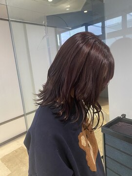 ビーヒアナウ N゜03 金沢駅西店(BE HERE NOW) カシスピンク×ミディアム