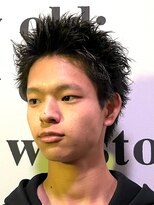 ノーエン(noen)&nbsp;ベリーショートメンズマッシュツイストパーマボウズツーブロック