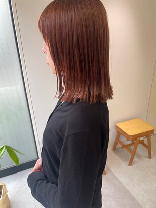 2025年春】ミディアム オレンジブラウンの髪型・ヘアアレンジ｜人気順 